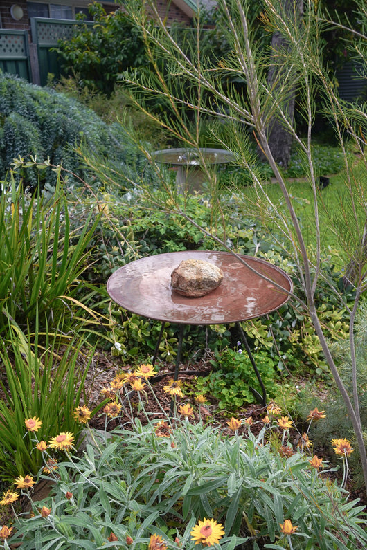 Medium Dish on Floating Steel Stand