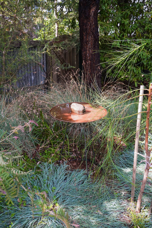 Medium Dish on Floating Steel Stand