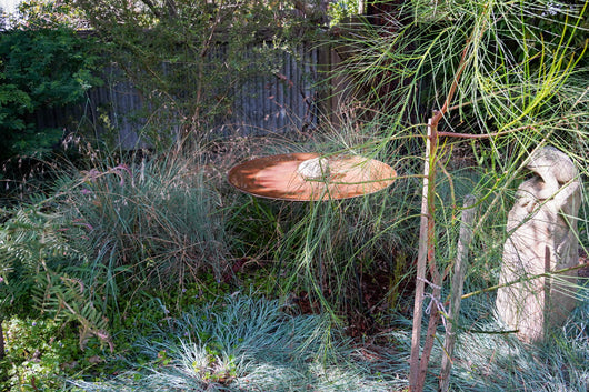 Large Dish on Floating Steel Stand