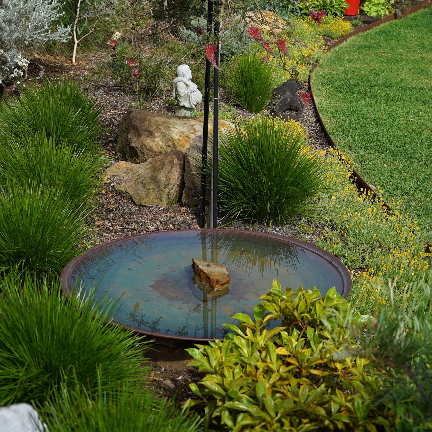 Extra-Large Spun Copper Dish