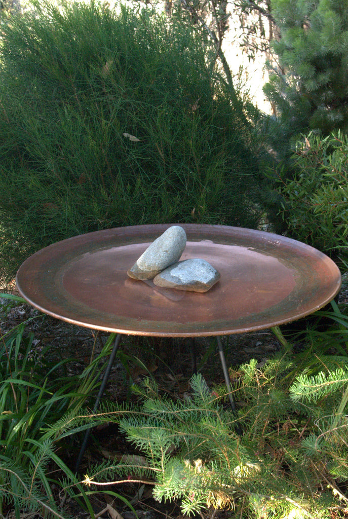 Large Dish on Floating Steel Stand