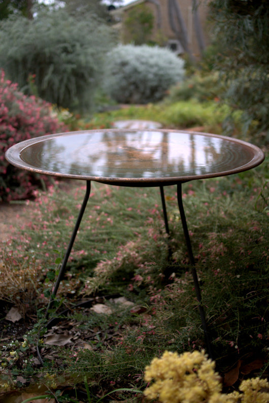 Medium Dish on Floating Steel Stand