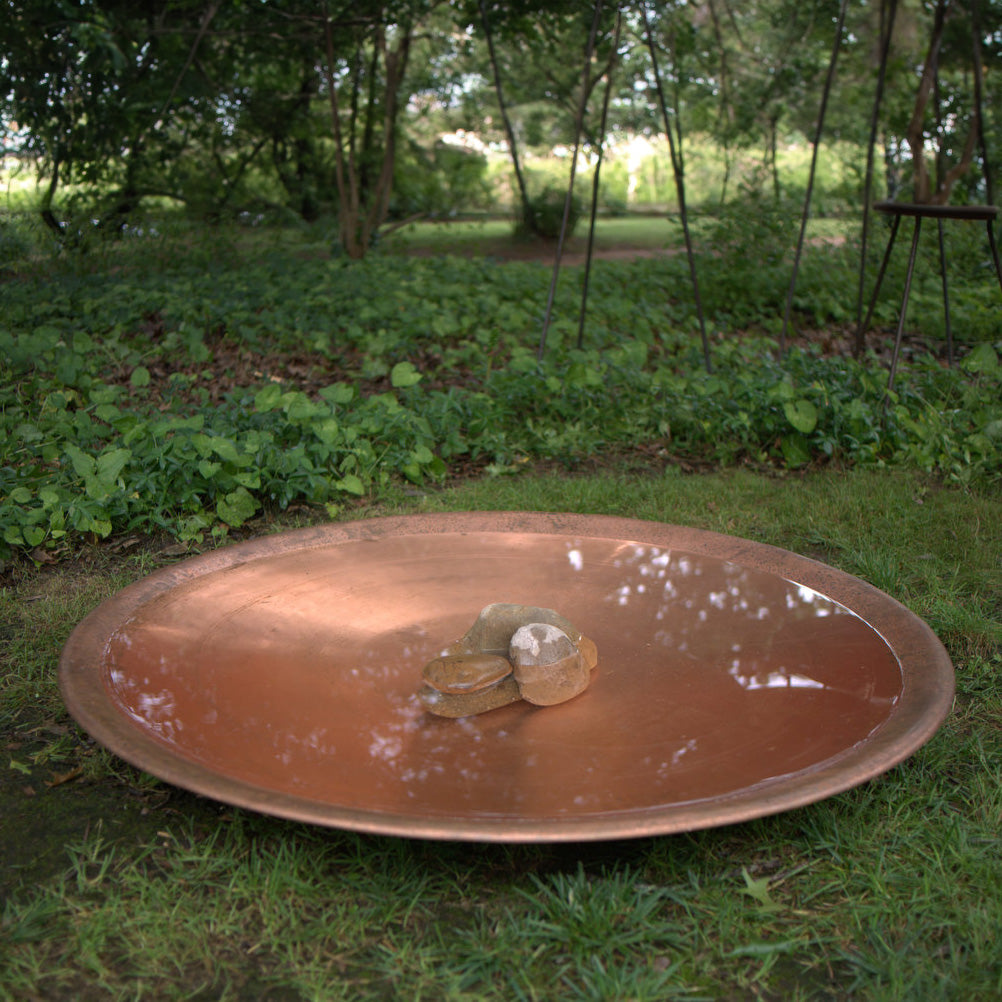 Extra-Large Spun Copper Dish
