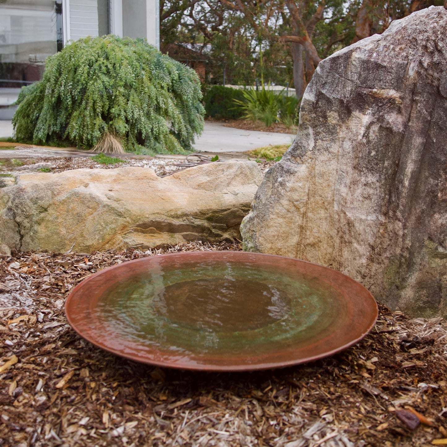 Extra-Large Spun Copper Dish