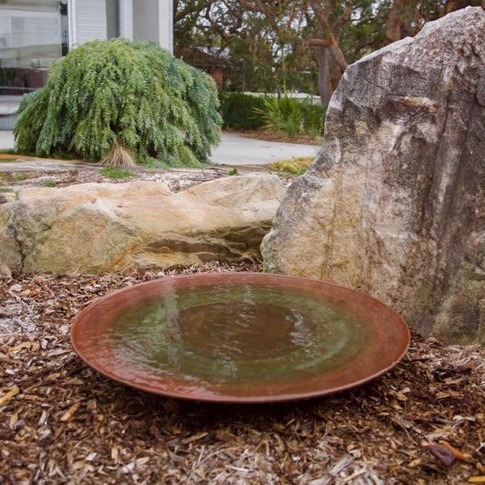 Extra-Large Spun Copper Dish