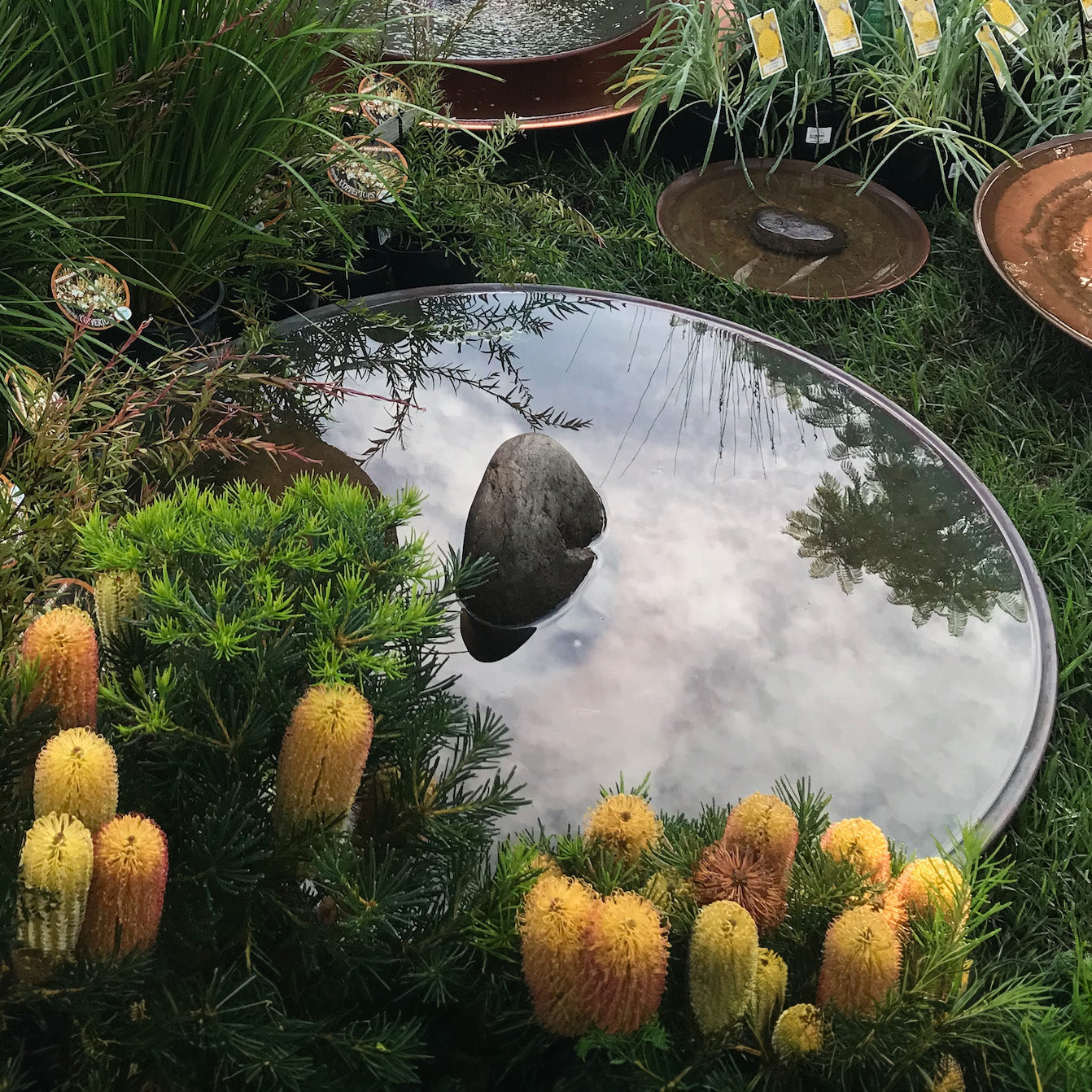 Extra-Large Spun Copper Dish