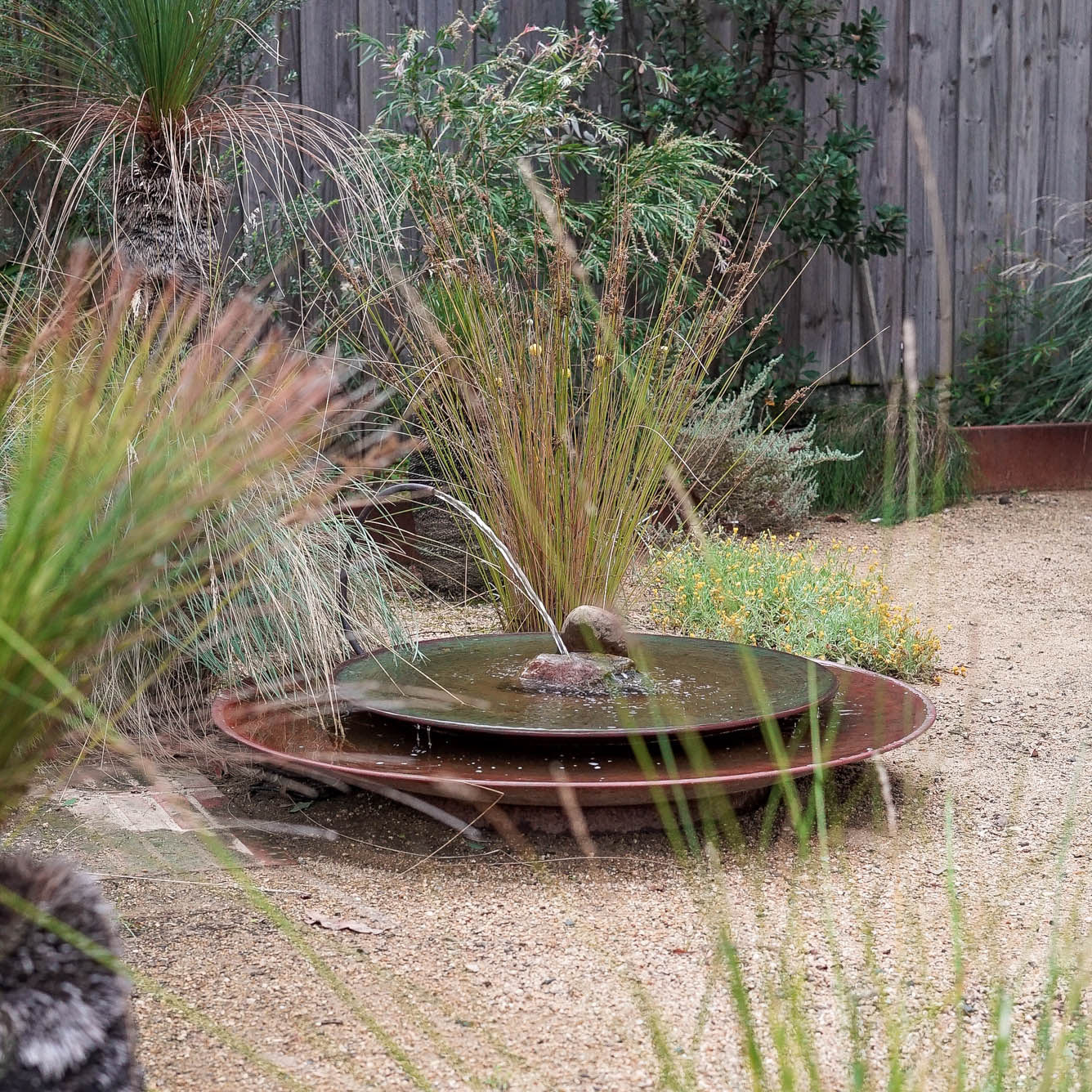 Stacked Dishes Water Feature
