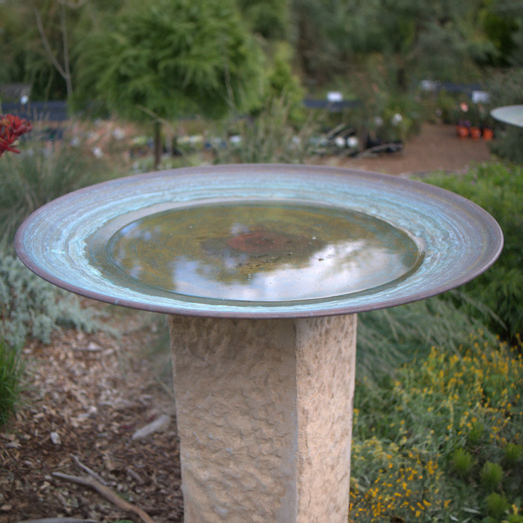 Large Dish on Sandstone Plinth