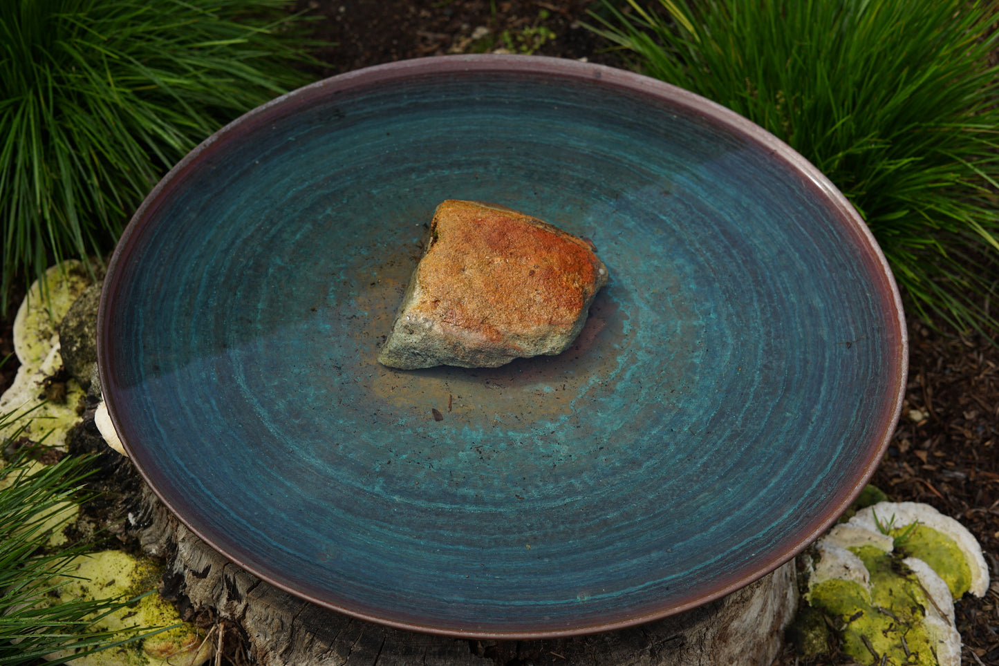 Large Spun Copper Dish