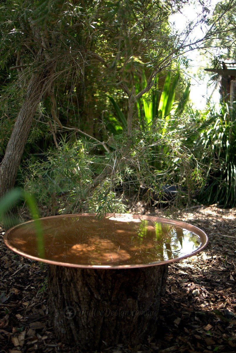Large Spun Copper Dish