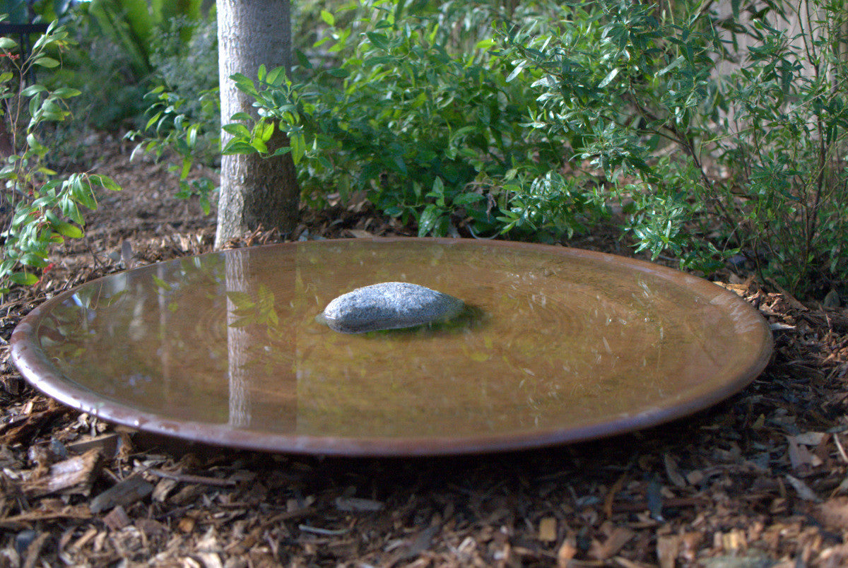 Large Spun Copper Dish