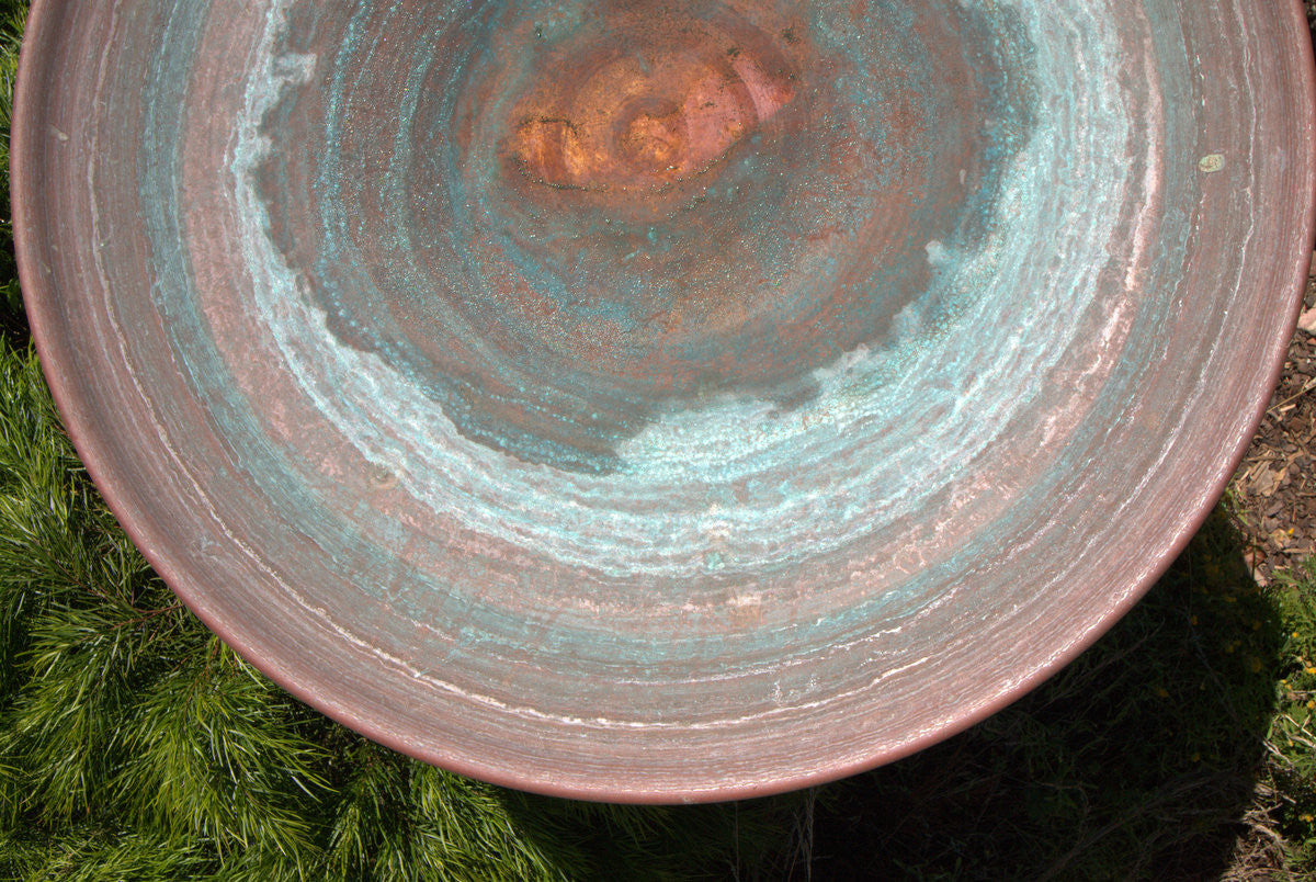 Large Spun Copper Dish