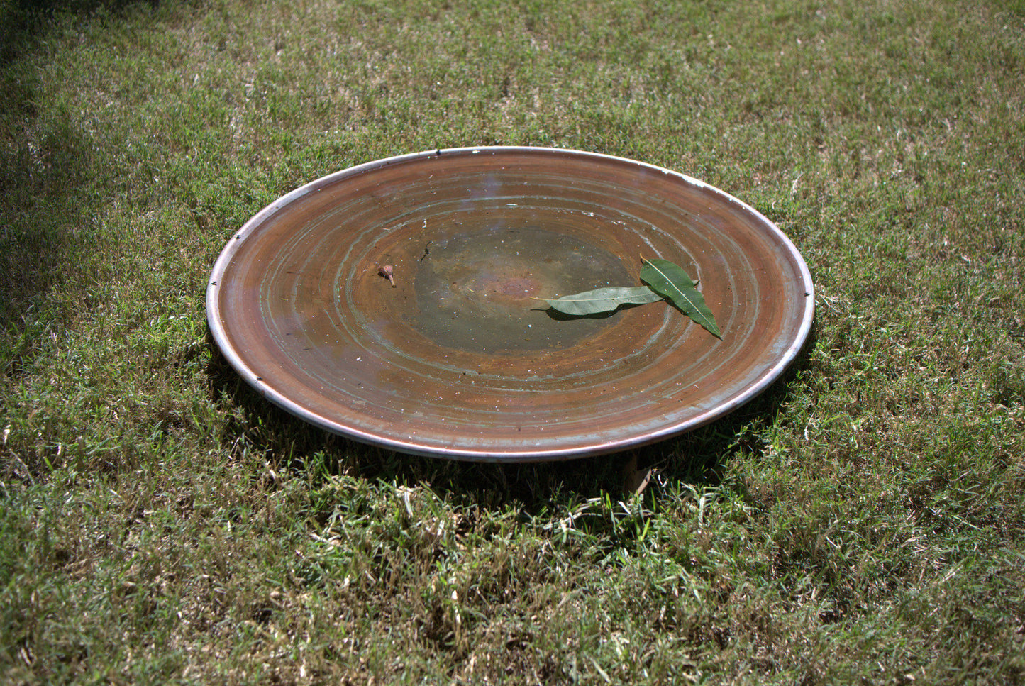Large Spun Copper Dish