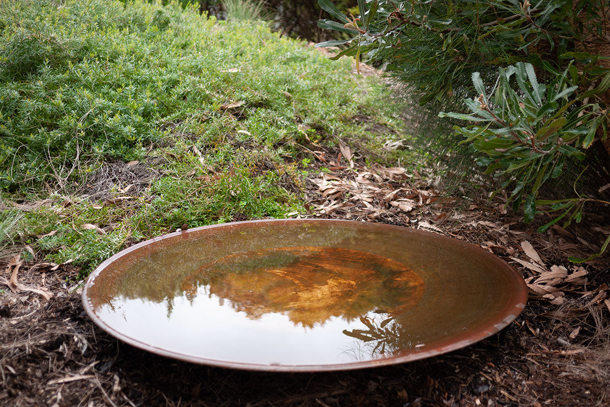 Extra-Large Spun Copper Dish