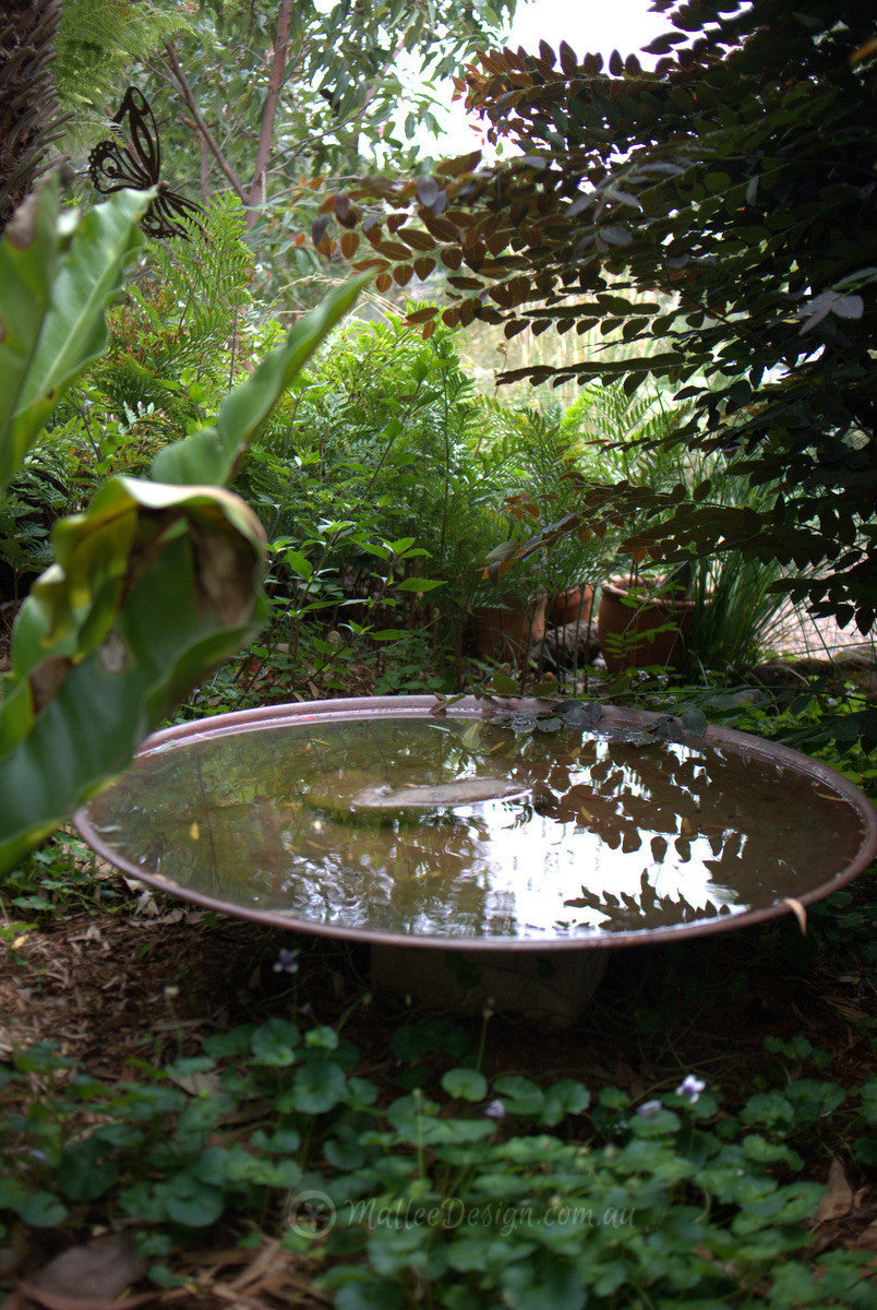 Large Spun Copper Dish