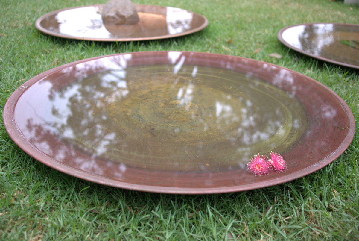 Extra-Large Spun Copper Dish