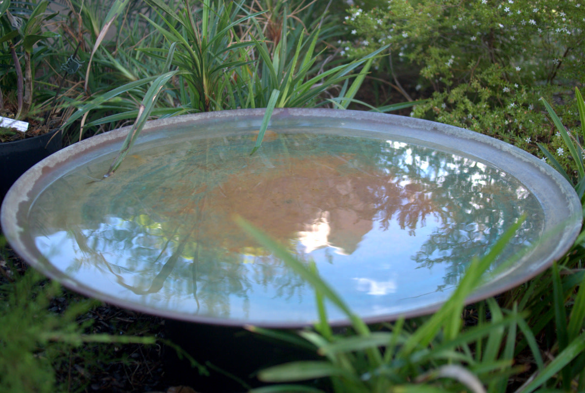Large Spun Copper Dish