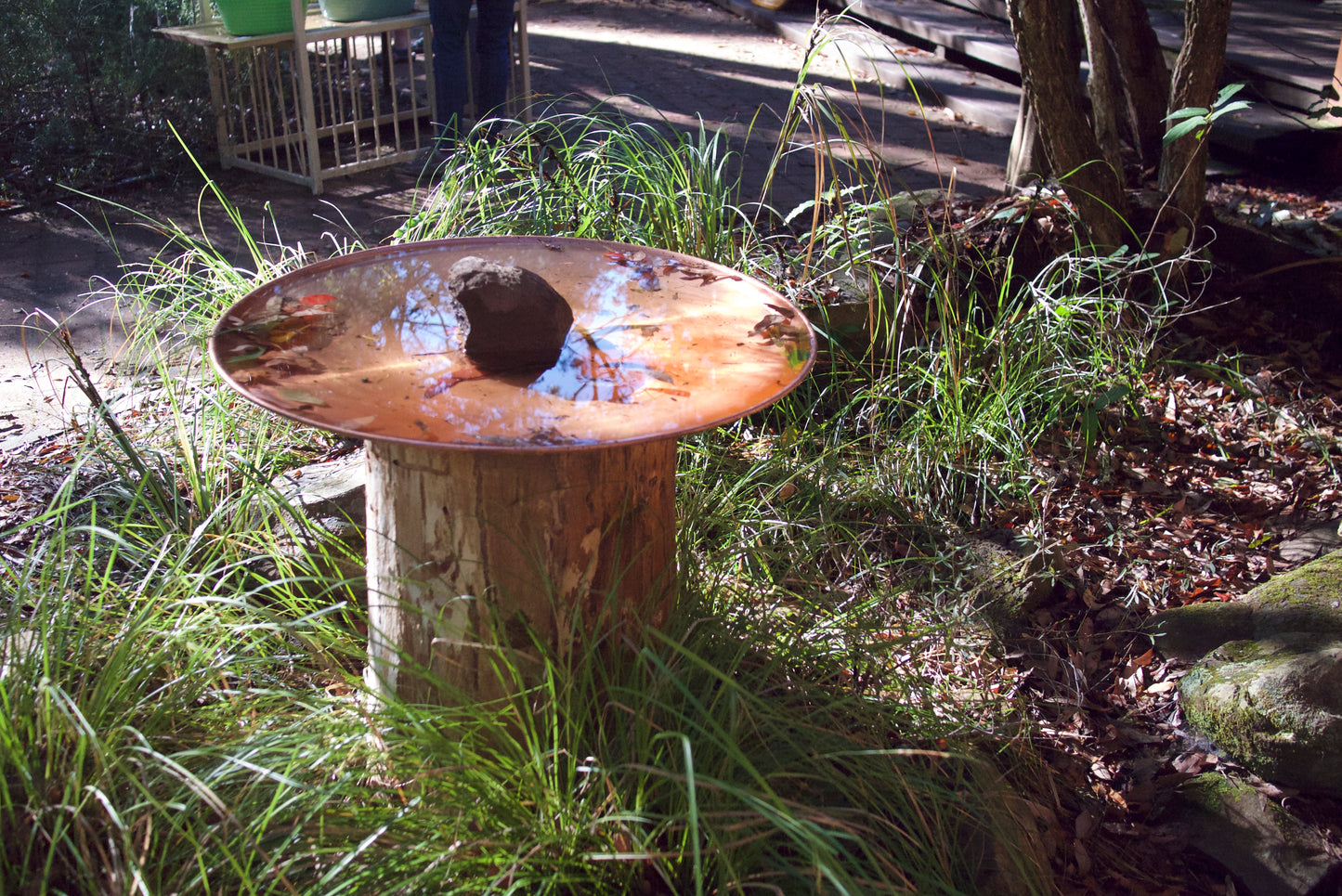 Large Spun Copper Dish