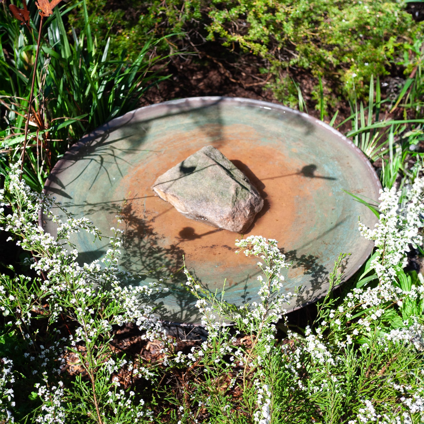 Large Spun Copper Dish