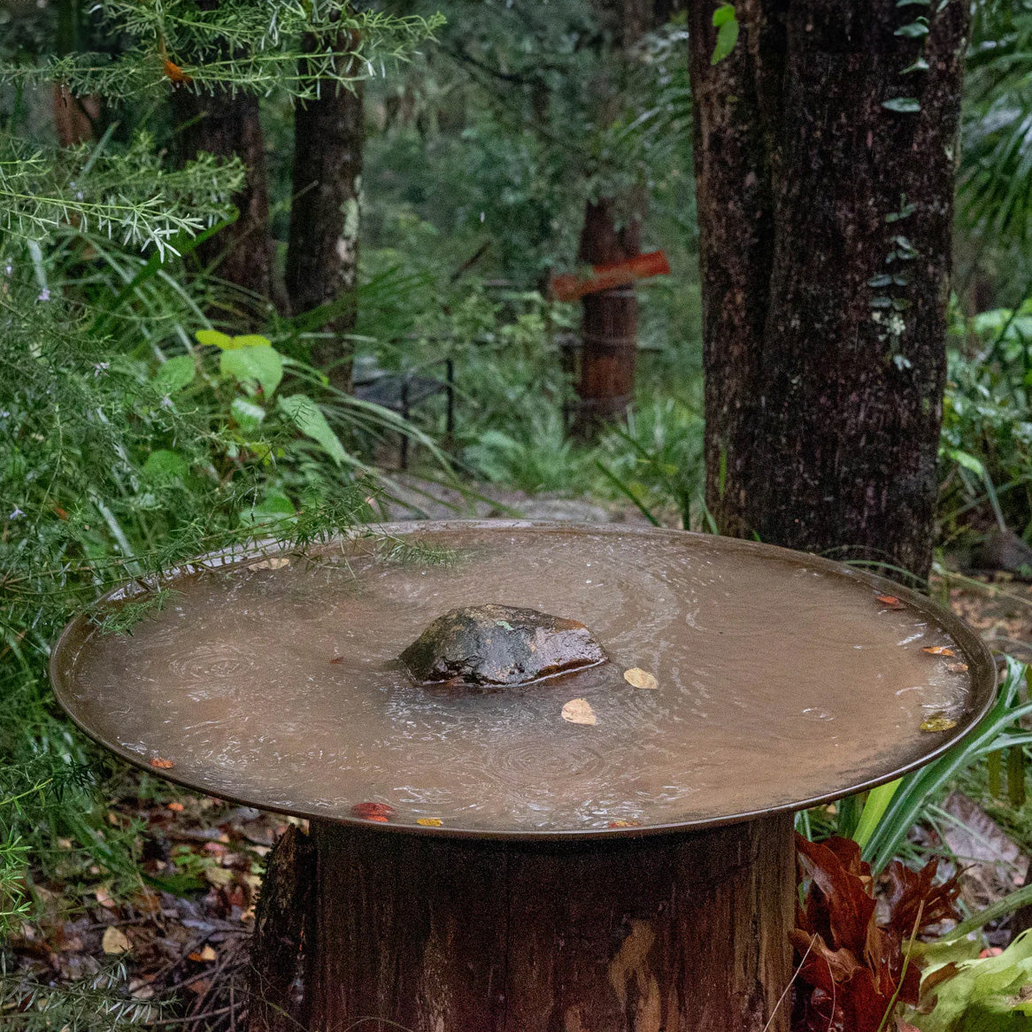 Large Spun Copper Dish