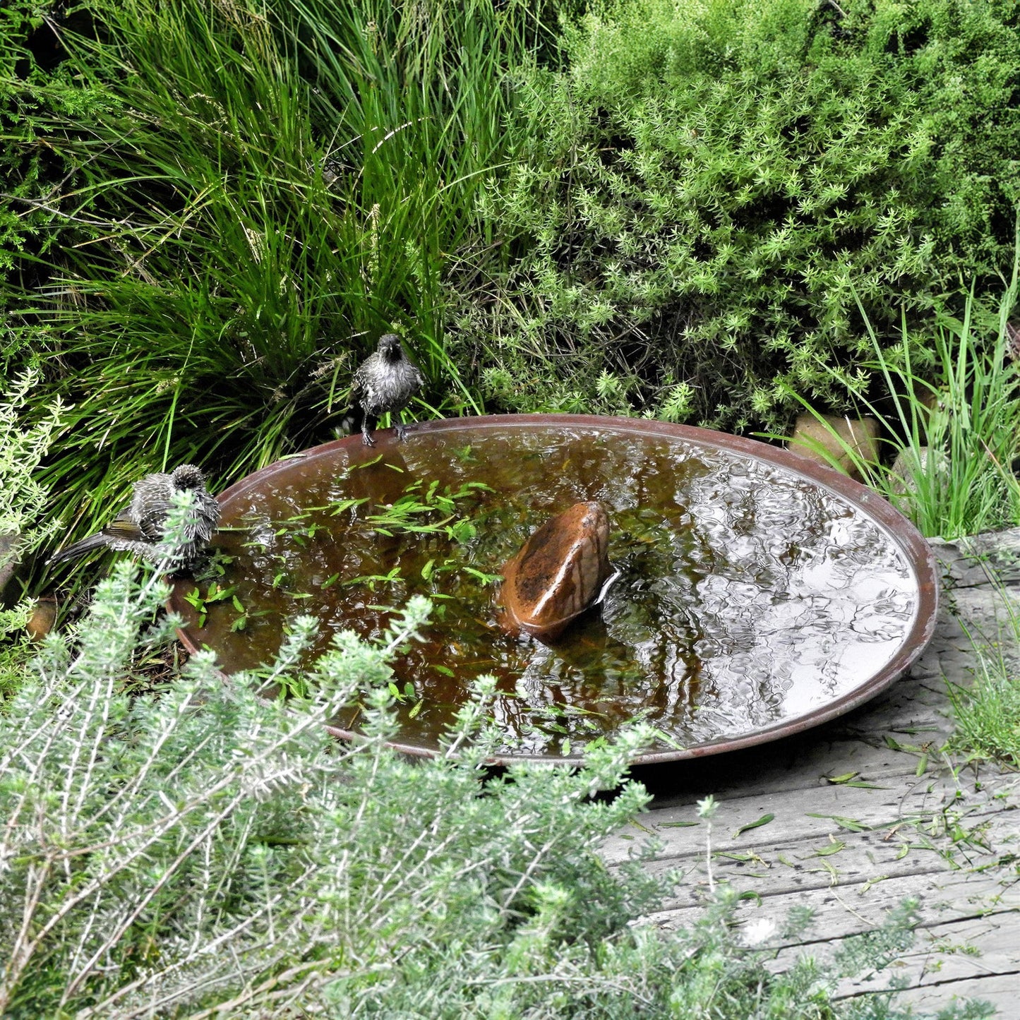 Large Spun Copper Dish