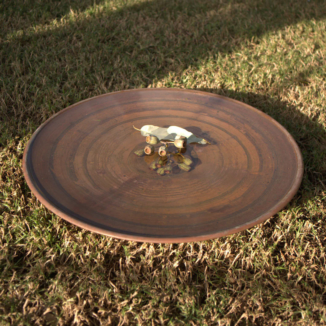 Large Spun Copper Dish