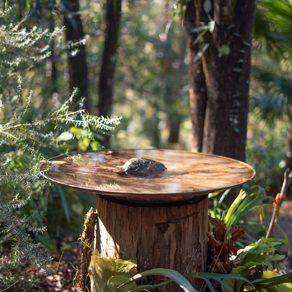 Large Spun Copper Dish