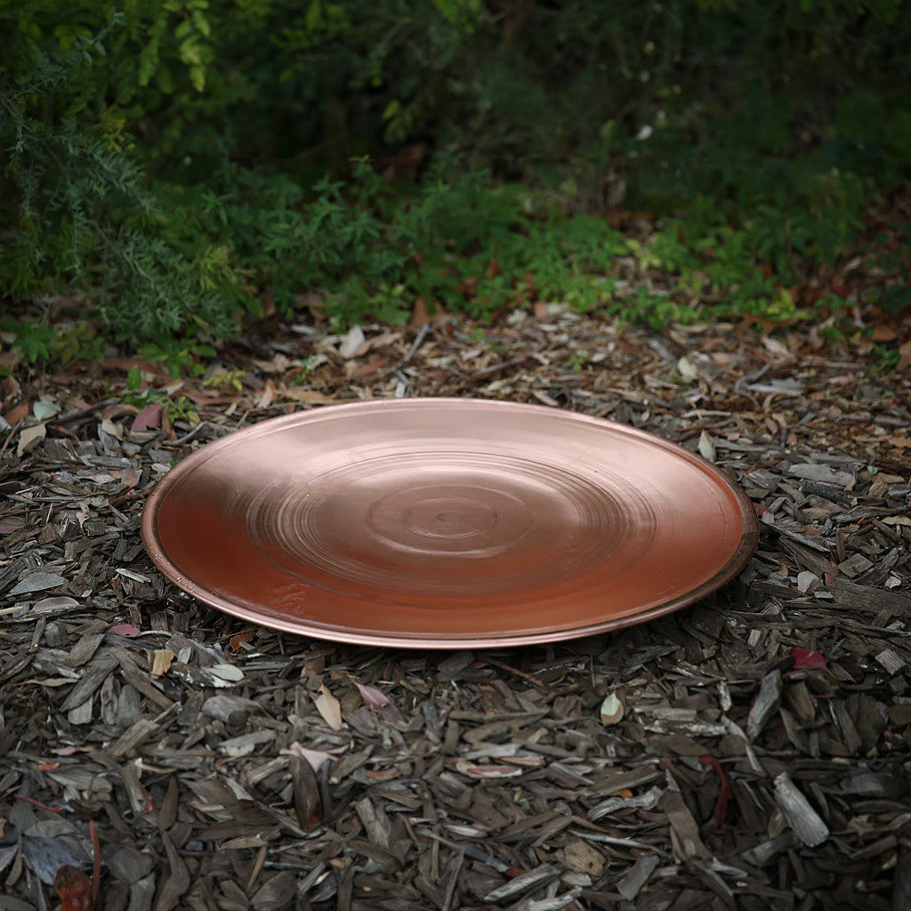 Large Spun Copper Dish